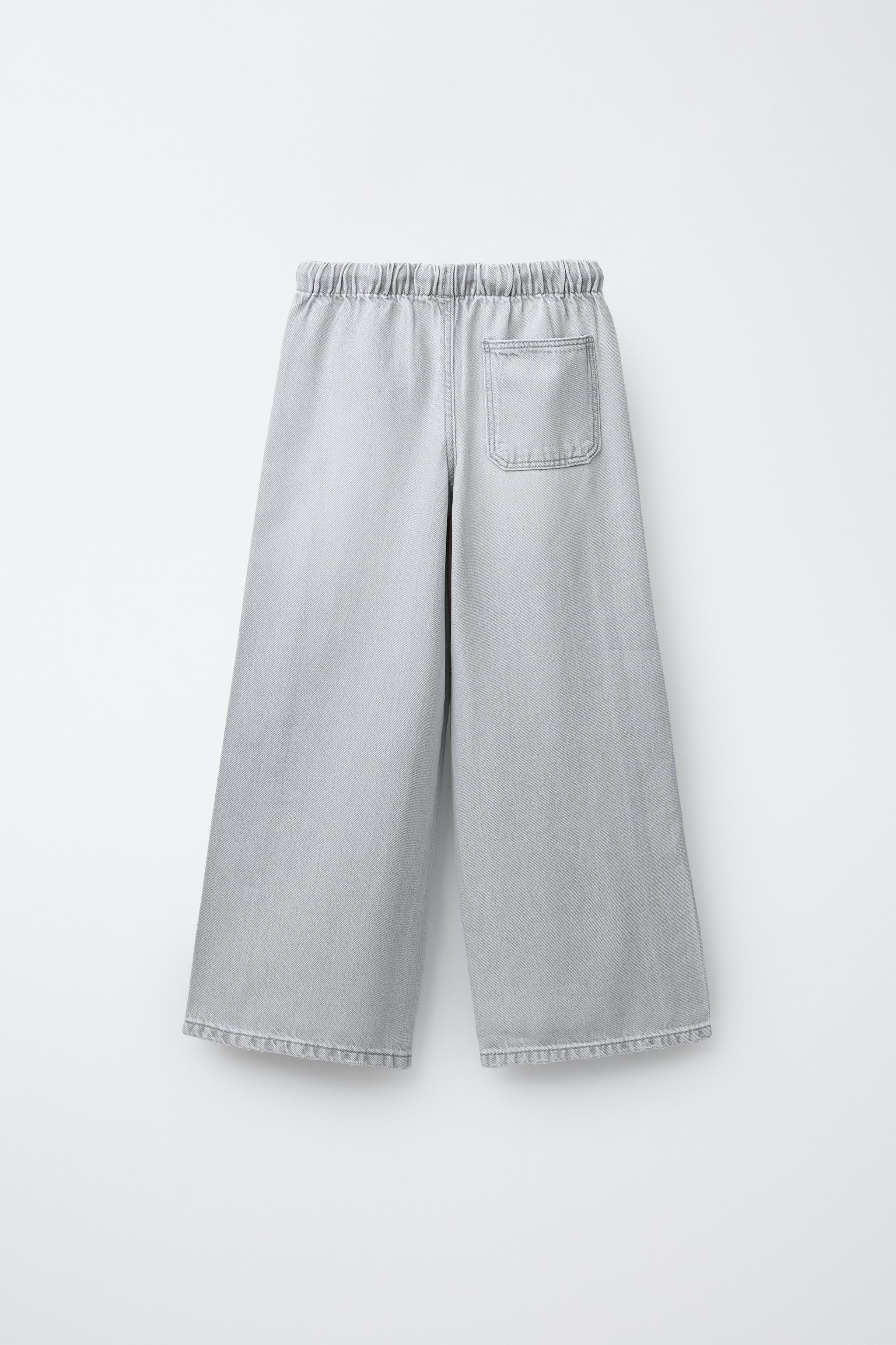 WIDE-LEG JEANS WITH DRAWSTRINGS - Black | ZARA India