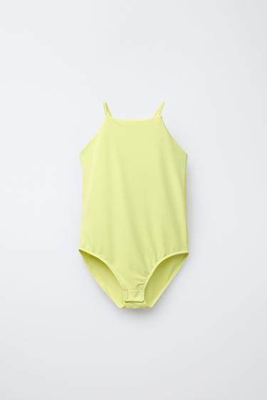 Zara PLAIN BODYSUIT - Lime green