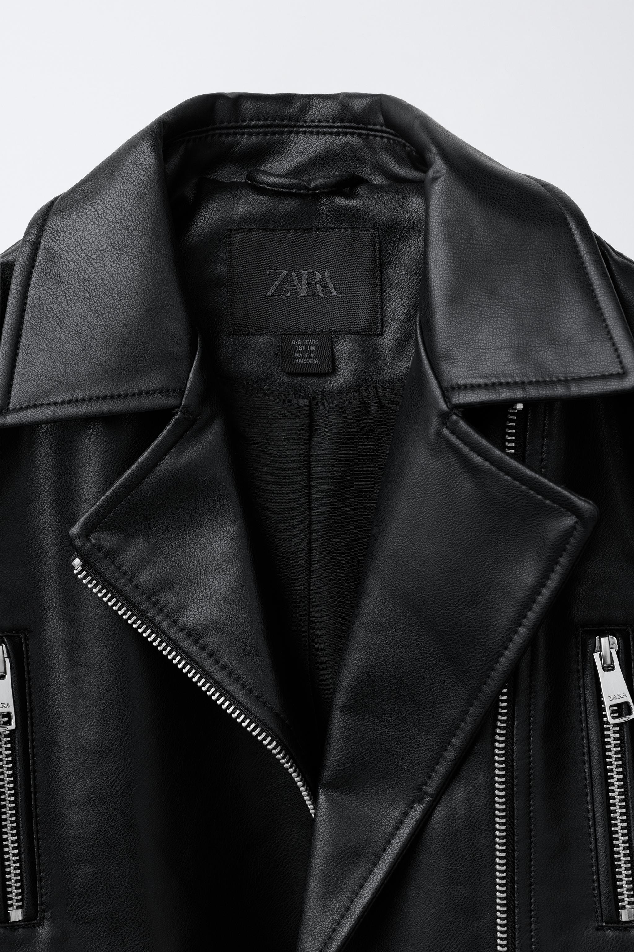 BLOUSON DE MOTARD MATIÈRE SYNTHÉTIQUE