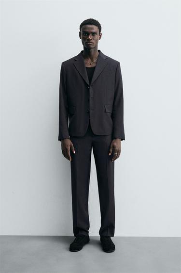 PANTALÓN TRAJE LIMITED EDITION - Marino de Zara