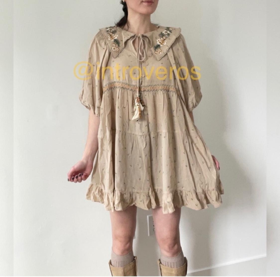 PETER PAN COLLAR MINI DRESS - Image 3