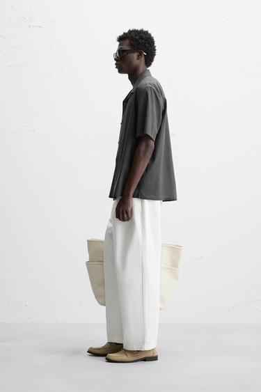 COTTON VOILE SHIRT - Anthracite grey by Zara - Image 3