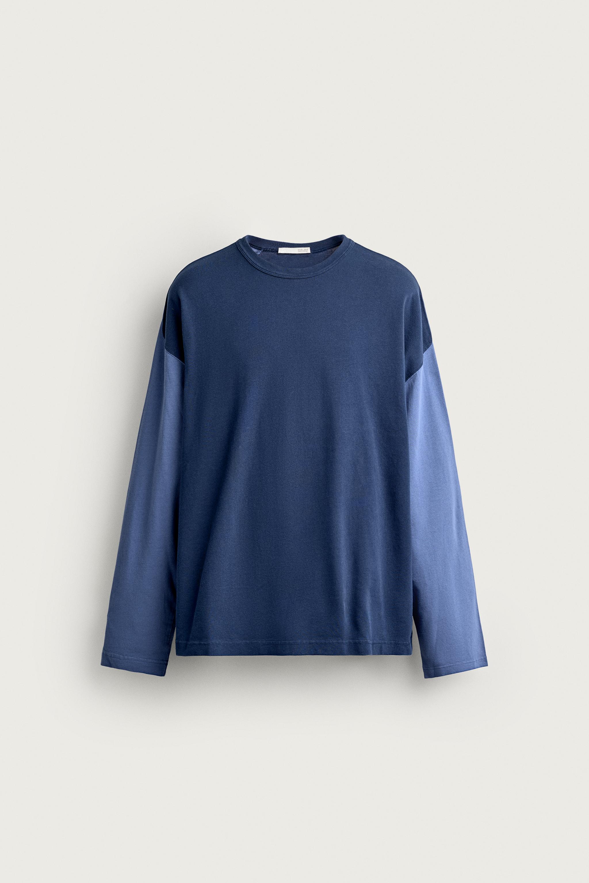 CAMISETA MANGA LARGA COLOR BLOCK