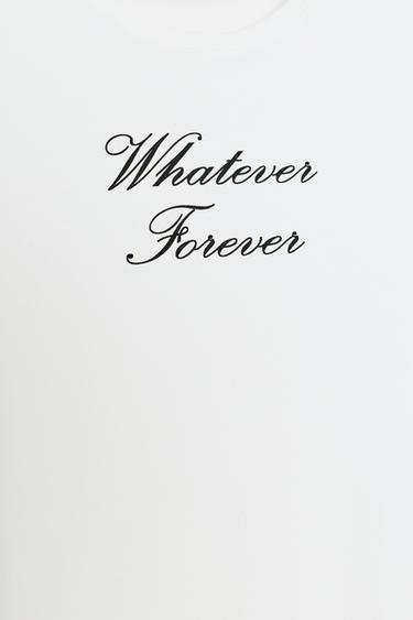 T-SHIRT À INSCRIPTION - Blanc de Zara - Image 5