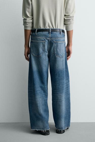 RELAXED FIT RIPPED JEANS - Mid-blue by Zara - Image 2