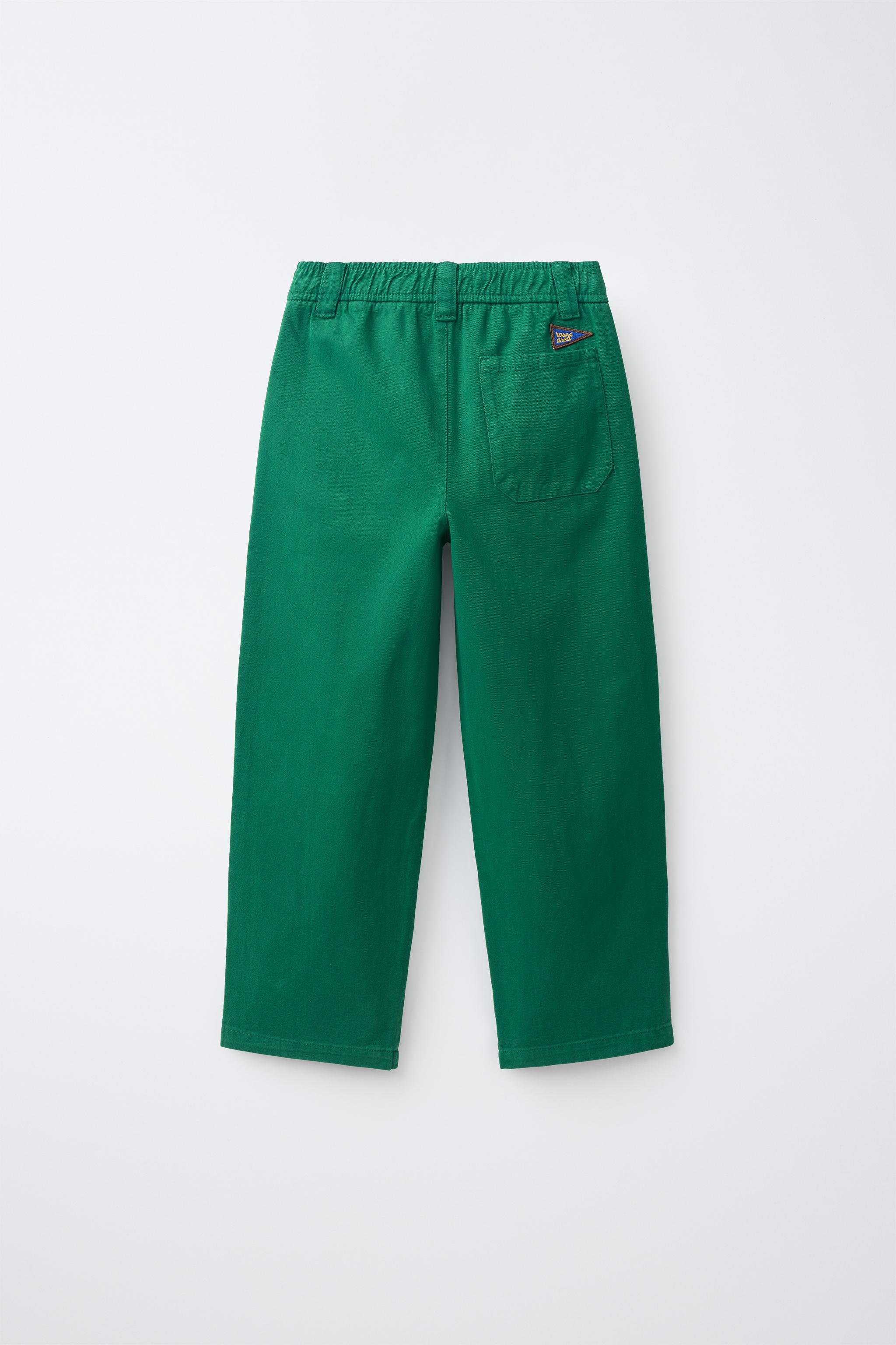 Детские брюки Zara STRAIGHT-FIT TROUSERS — фото 2