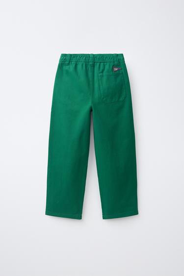 STRAIGHT-FIT TROUSERS — Green 2