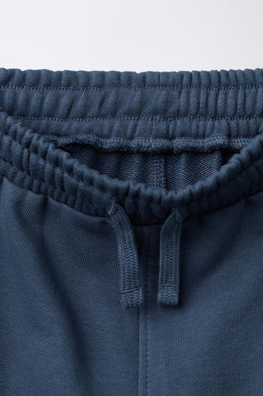 ENSEMBLE SWEAT À CAPUCHE ET PANTALON DE JOGGING INSCRIPTION - Bleu moyen de Zara - Image 6