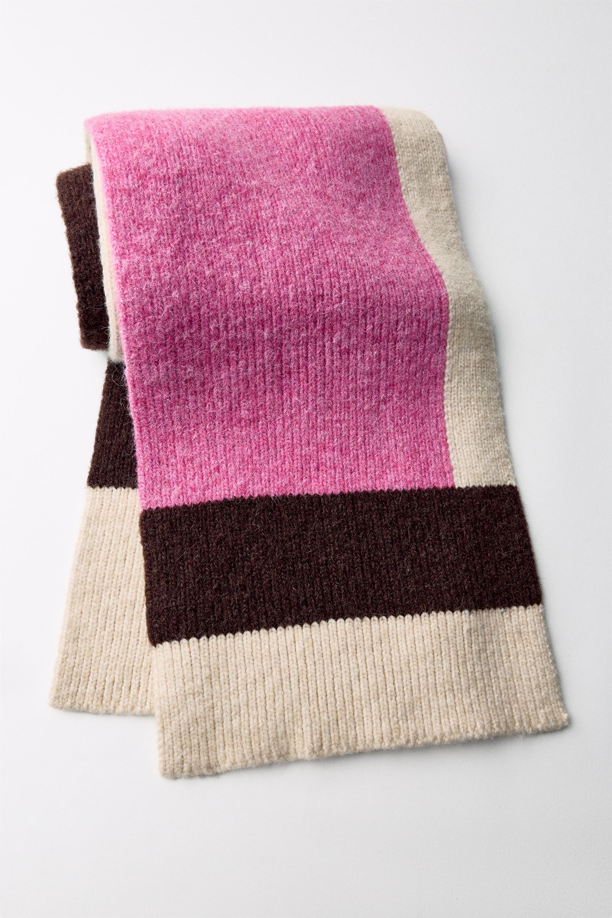 [ATTENDS] Attends Wool Scarf /追跡付 KNIT SCARF - Ecru | ZARA United States