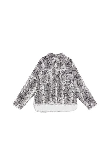 STUDDED ANIMAL PRINT JACKET