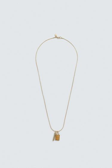 Zara ROPE CHAIN WITH PENDANTS - Gold