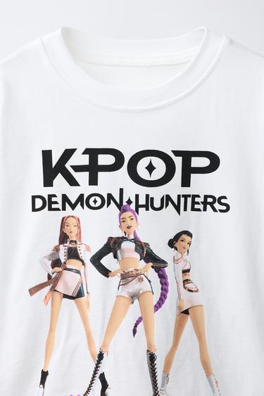 KPOP DEMON HUNTERS™ NETFLIX © PRINTED T-SHIRT - White by Zara - Image 2