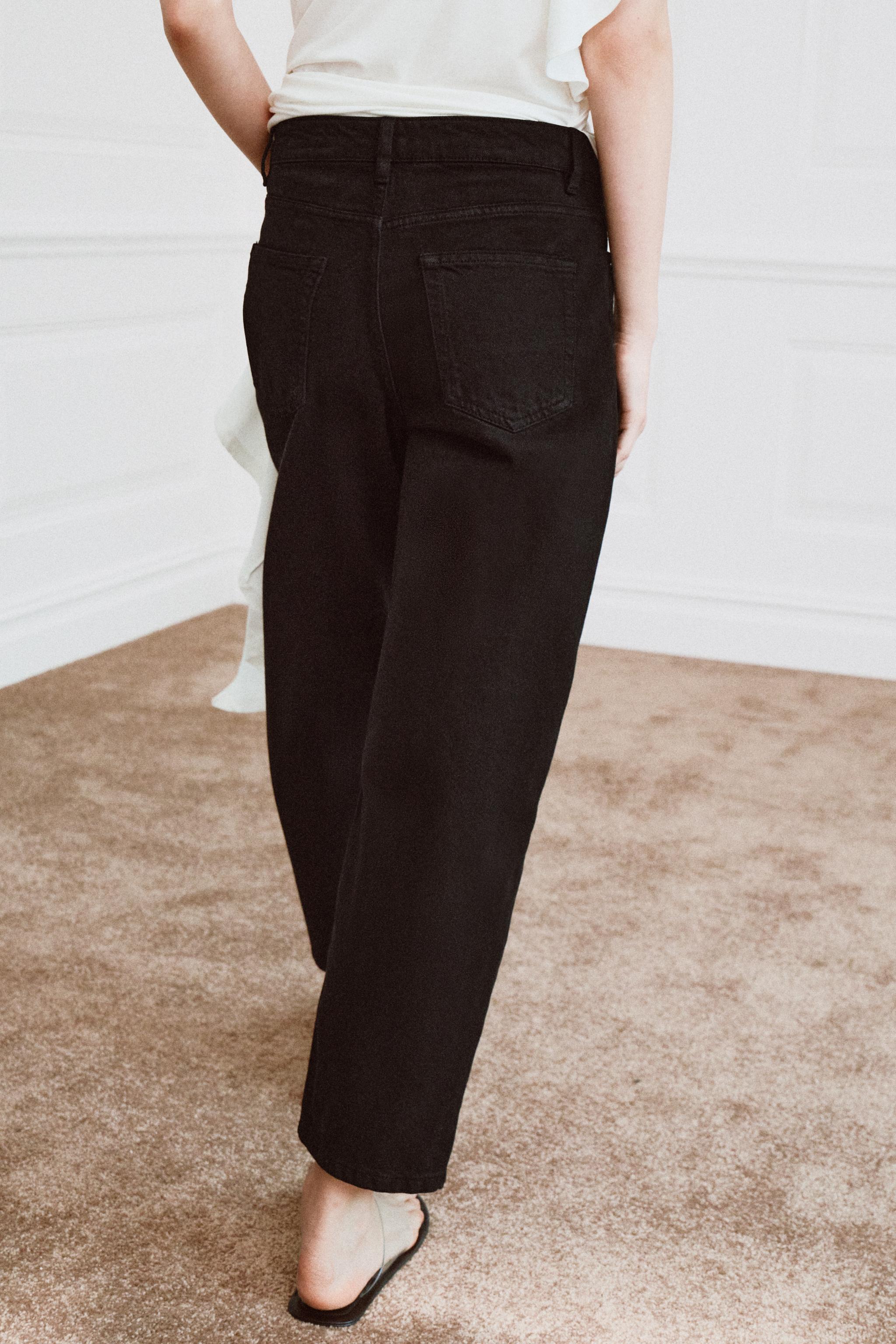 ZW COLLECTION TAPERED MID-RISE JEANS