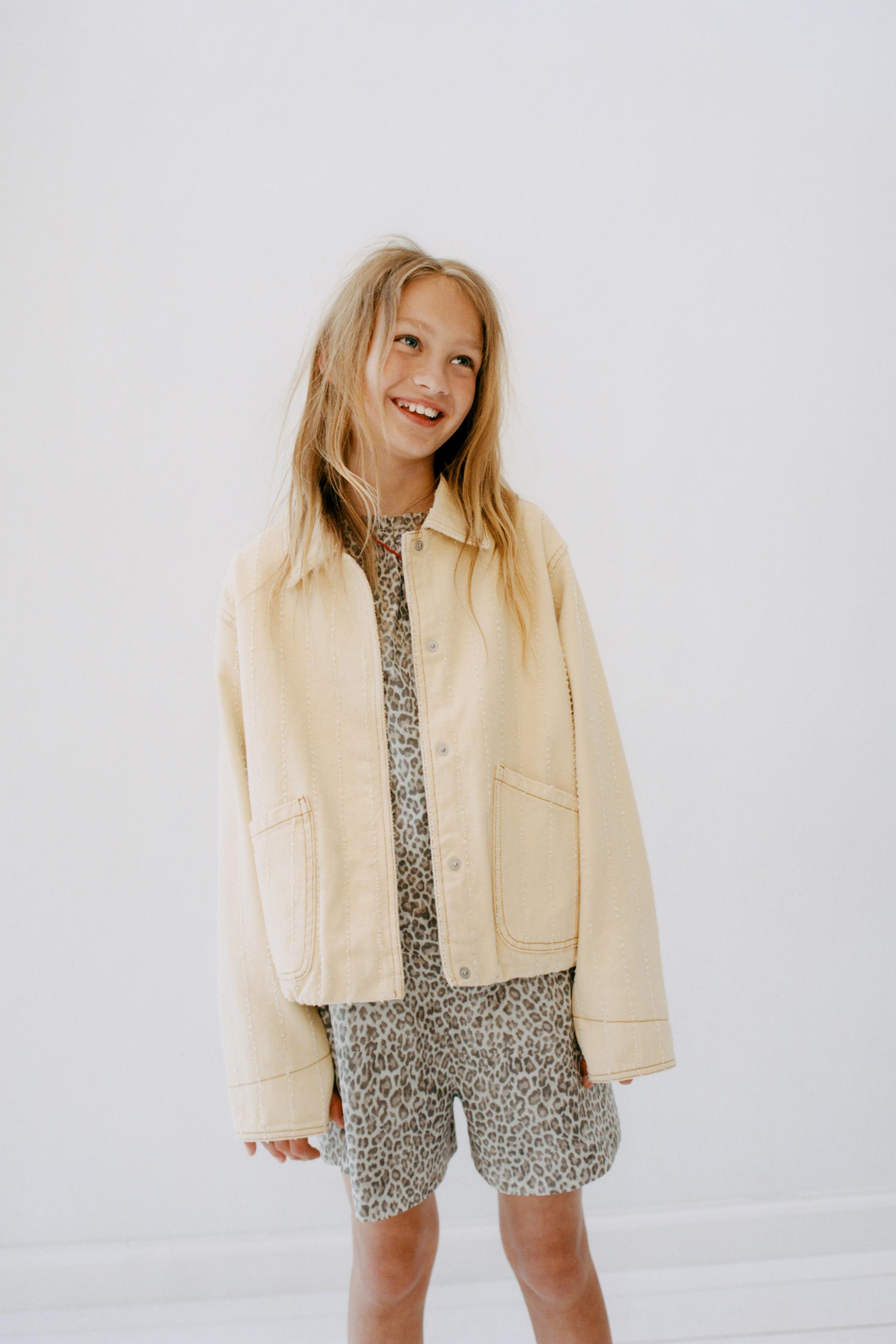 FRAYED TWILL JACKET - Sand / Marl | ZARA United States