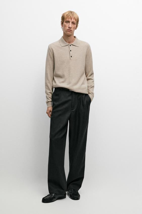 Jersey polo punto 100% cashmere - 754 de Zara - Imagen 0