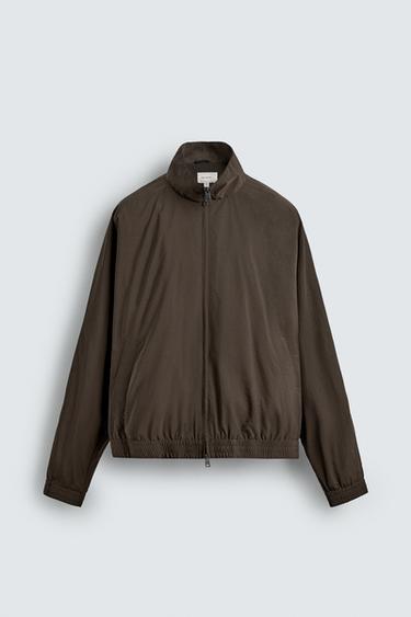 RELAXED FIT BOMBER JACKET - Chocolate by Zara