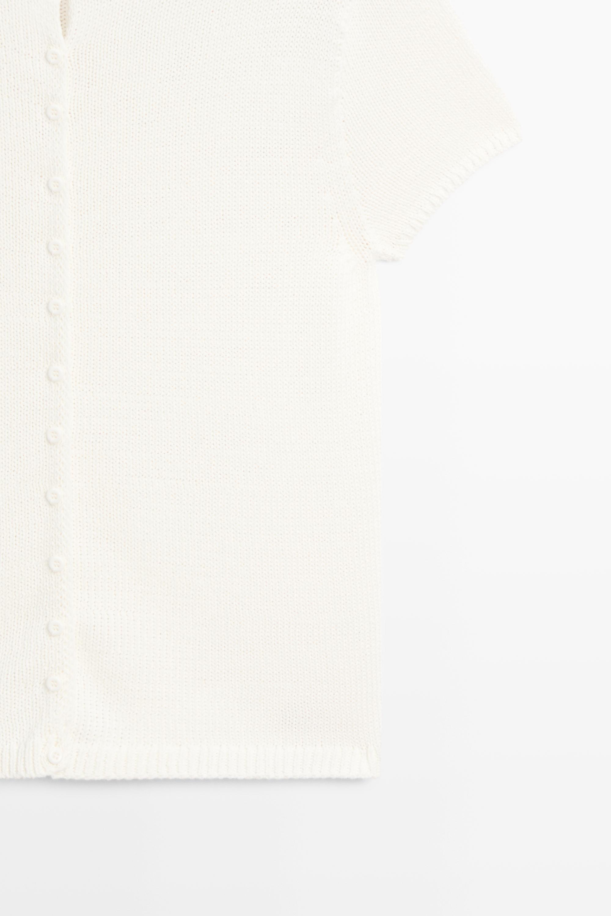 Cardigan en maille de coton et soie