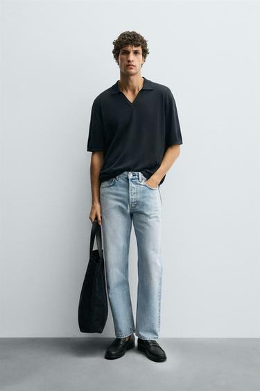 REGULAR STRAIGHT-LEG JEANS - Light blue by Zara