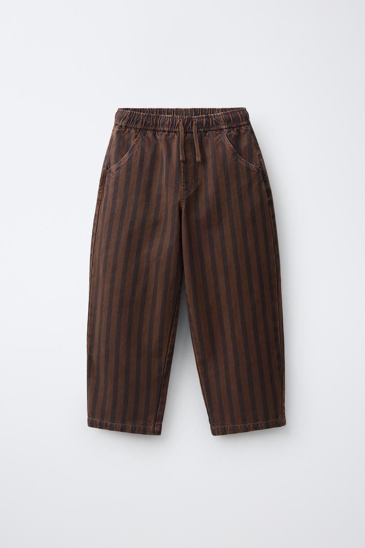 Jeans wide leg rayas