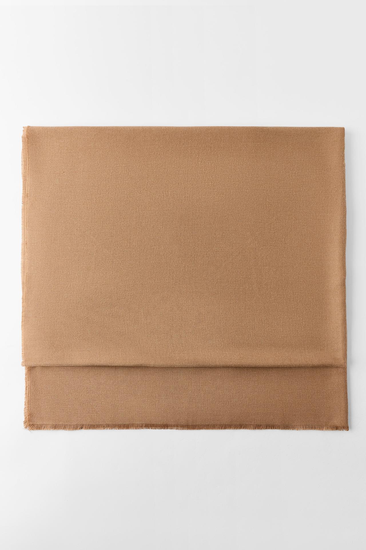 SOFT PLAIN SCARF — Mid-camel