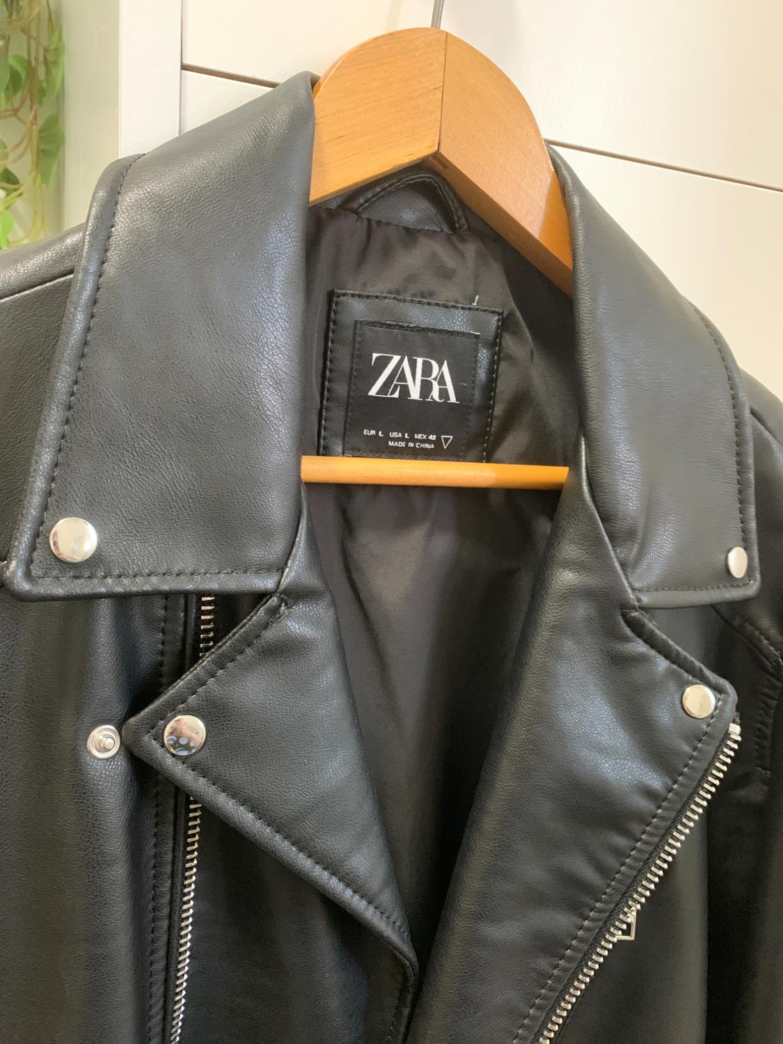 FAUX LEATHER BIKER JACKET - Image 3