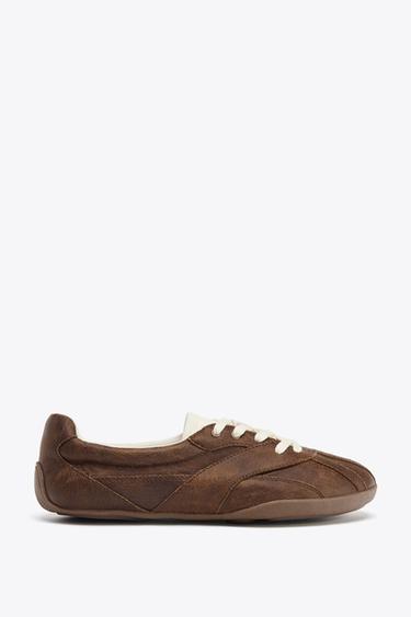 TRAINERS - Brown by Zara - Image 0