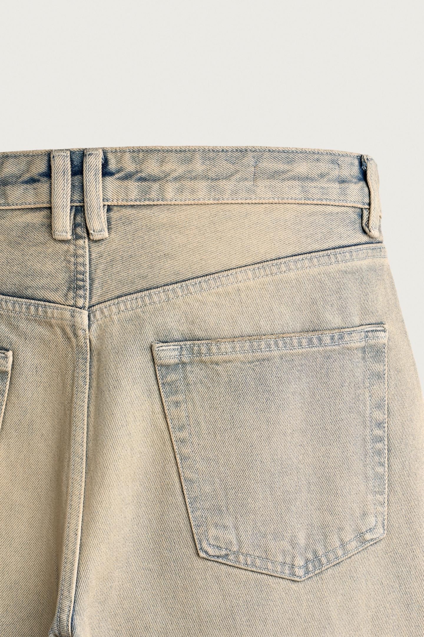 Мужские джинсы Zara Loose Fit, цвет: Синий / Зелёный — фото 10