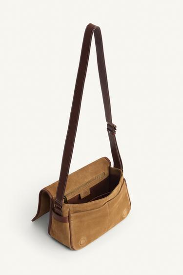 LIMITED EDITION LEATHER CROSSBODY BAG - Sand Brown by Zara - Image 4