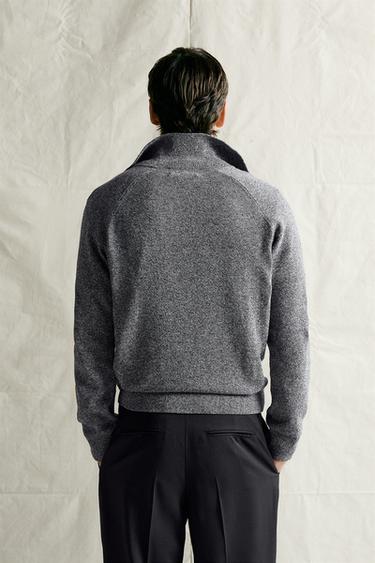 MELANGE REGULAR FIT KNIT POLO SHIRT - Blue marl by Zara