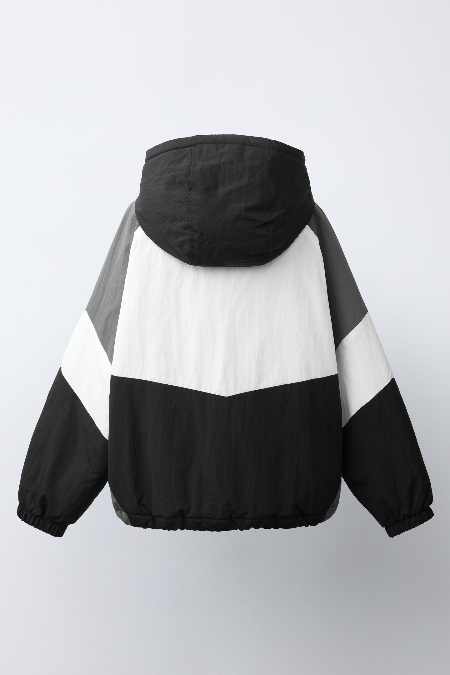 Детская куртка Zara UEFA Champions League ® Colorblock, цвет: Чёрный — фото 5