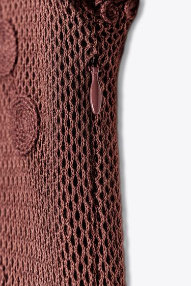 ZW COLLECTION COMBINED DRESS - Maroon by Zara - Image 7