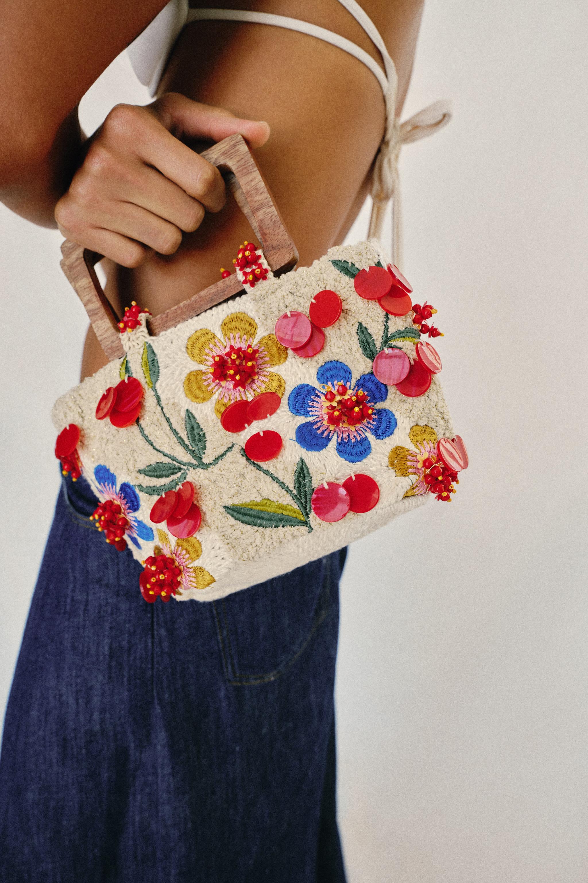 ミニ刺繍バッグ - マルチカラー | ZARA Japan / 日本