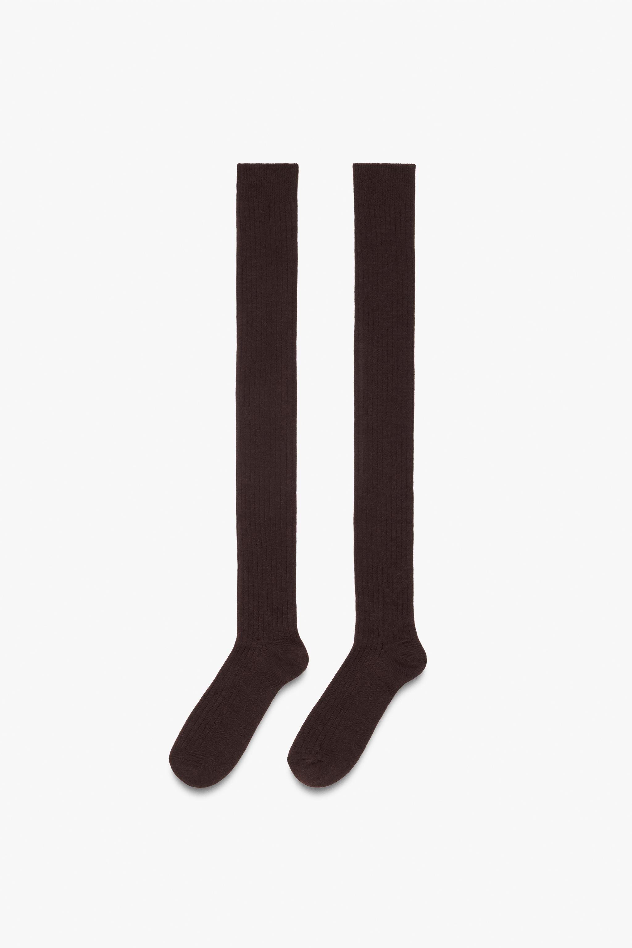 Ribbed Knee-High Socks by Zara