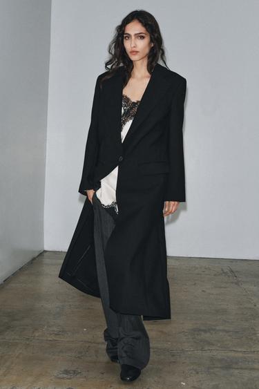 100% WOOL LIMITED EDITION COAT - Black by Zara - Image 1