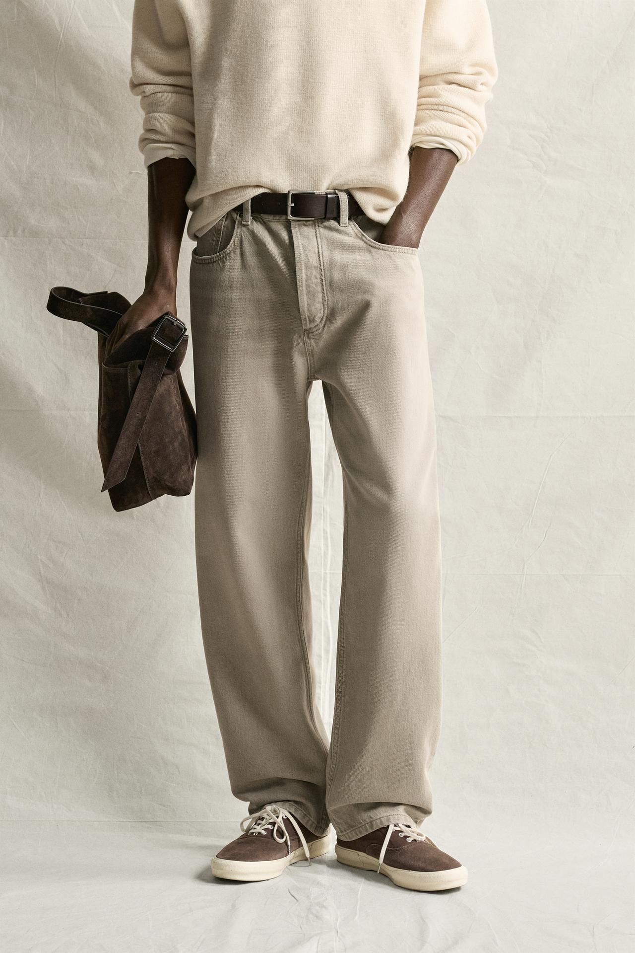 STRAIGHT ANKLE FIT JEANS — Earth