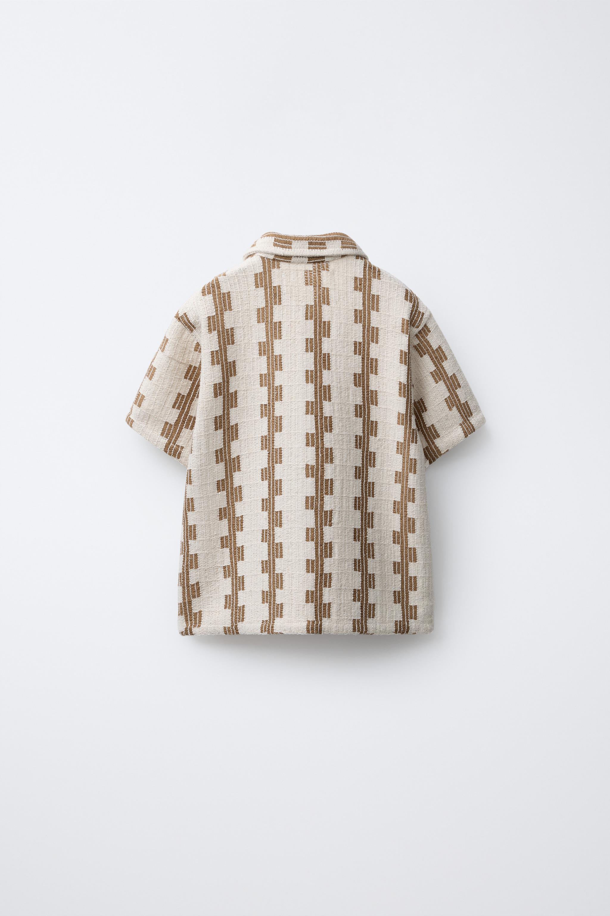 CHEMISE TEXTURE IMPRIMÉE