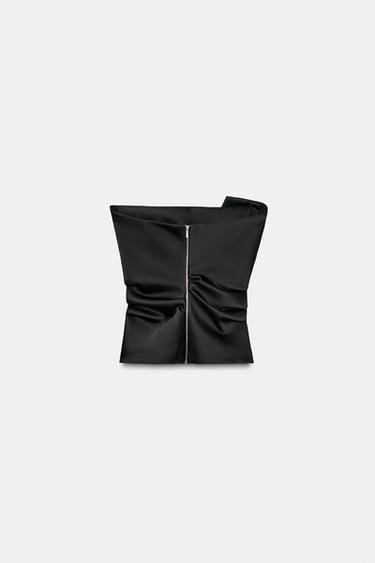 TOP BUSTIER ZW COLLECTION ÉDITION LIMITÉE - Noir de Zara - Image 7