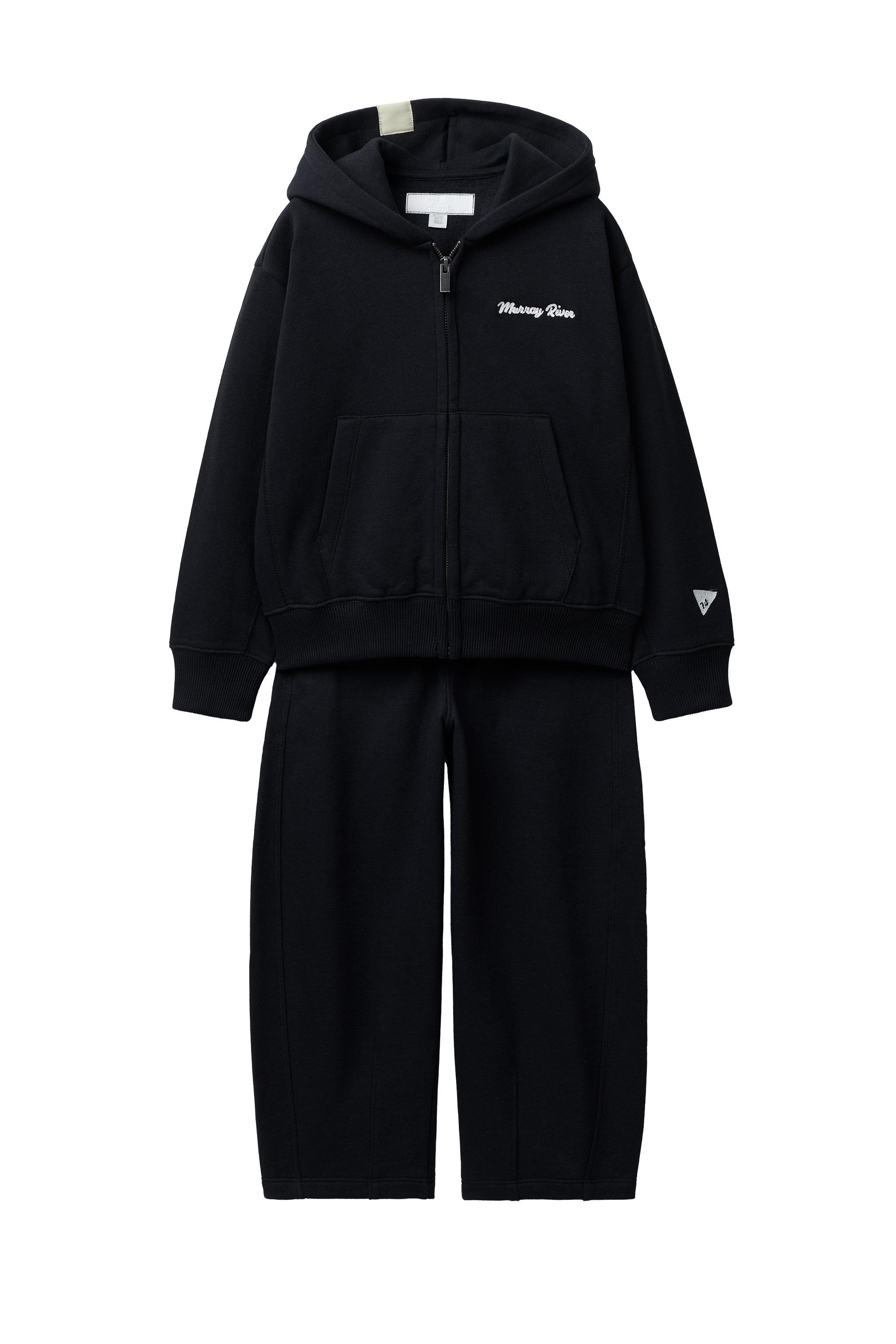 BALLOON SWEATSHIRT AND PANTS SET - Dark navy | ZARA United States