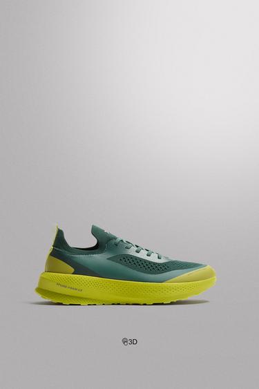 TENIS DE CORRER - Verde de Zara