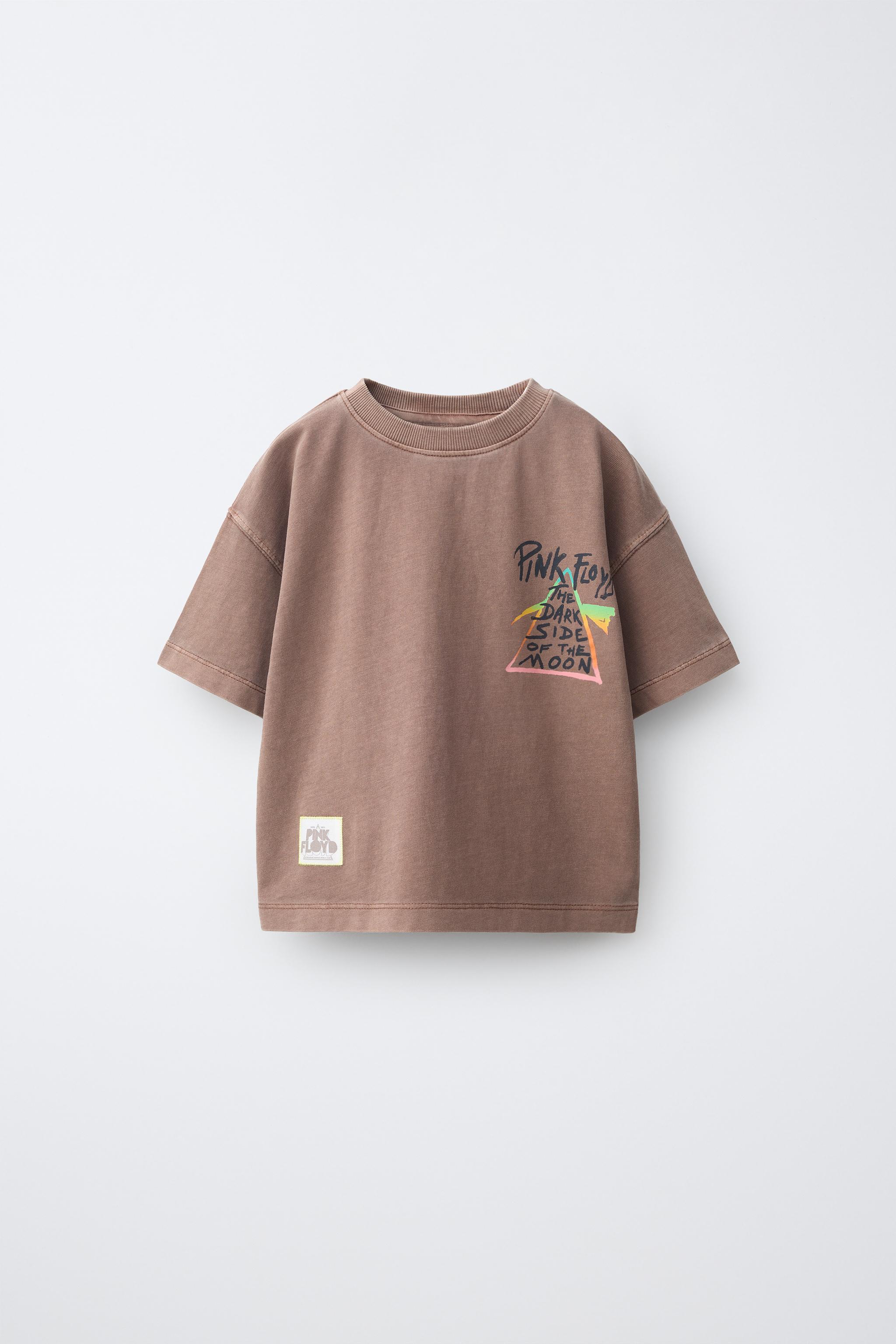 PINK FLOYD ©™ PRINT T-SHIRT — Brown