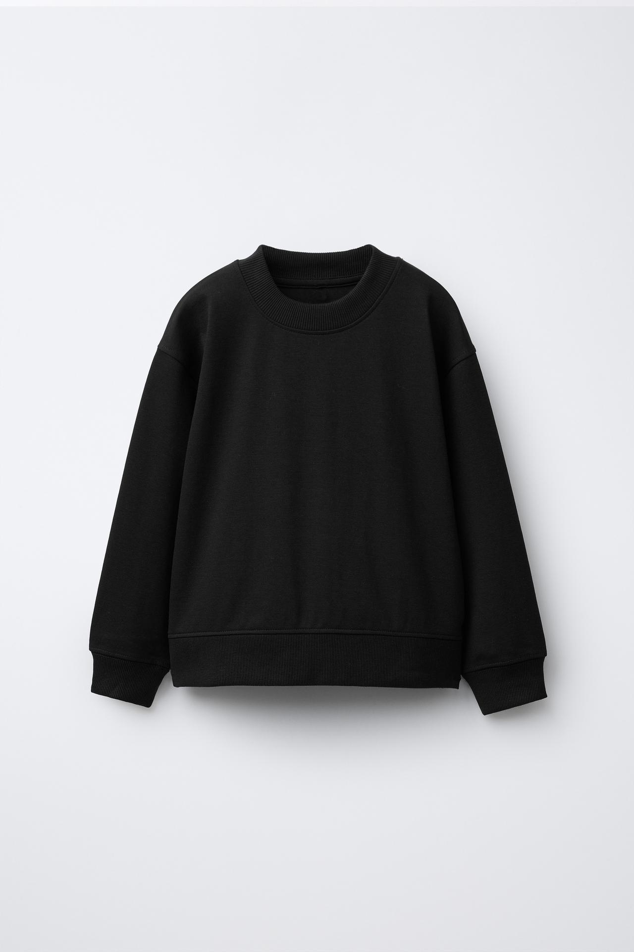 SOLID WIDE LEG PLUSH SWEATSHIRT AND PANTS SET