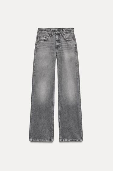 DNY TRF WIDE LEG MID RISE FULL LENGTH - ed od Zara