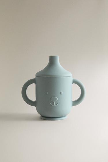 KIDS' BEAR SILICONE LEARNING GLASS - Blue by Zara - Image 0