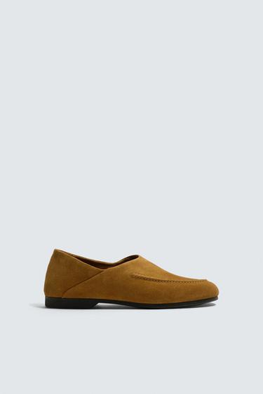 LEATHER LOAFERS SAMUEL DE SABOIA X ZARA - Camel Brown by Zara