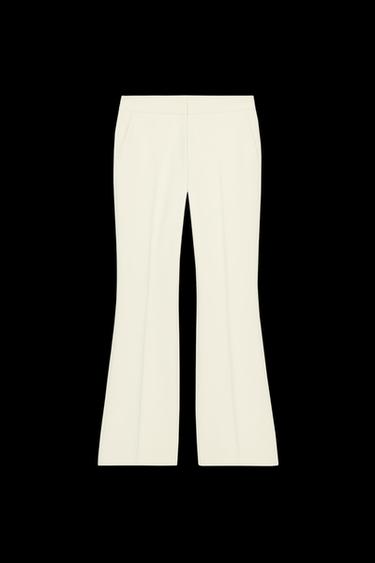 HIGH-WAISTED STRAIGHT CUT TROUSERS - Ecru by Zara - Image 0