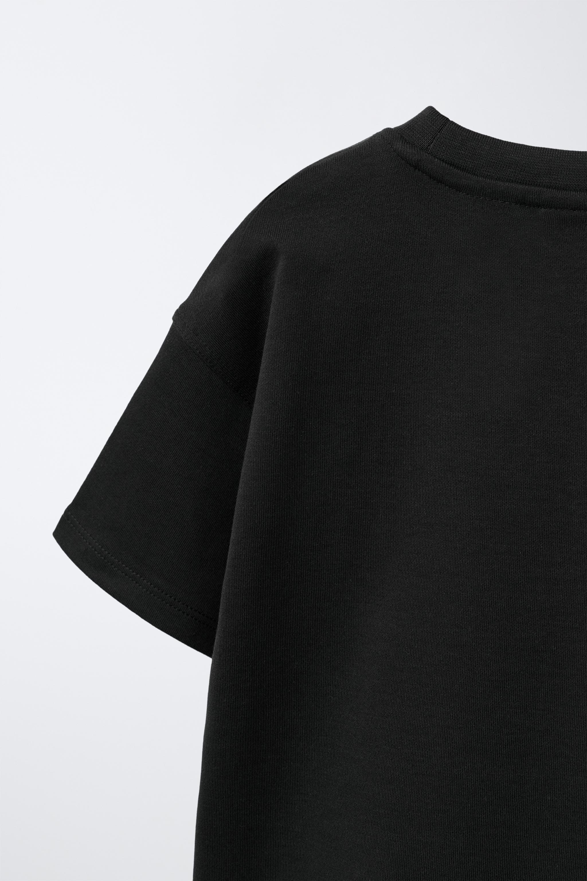 Детские футболки Zara BASIC INTERLOCK T-SHIRT — фото 4