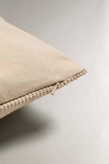 DOUBLE LINE CUSHION COVER - Green by Zara - Image 3