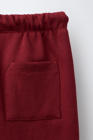 PANTALON DE JOGGING NUMÉRO - Grenat de Zara - Image 3