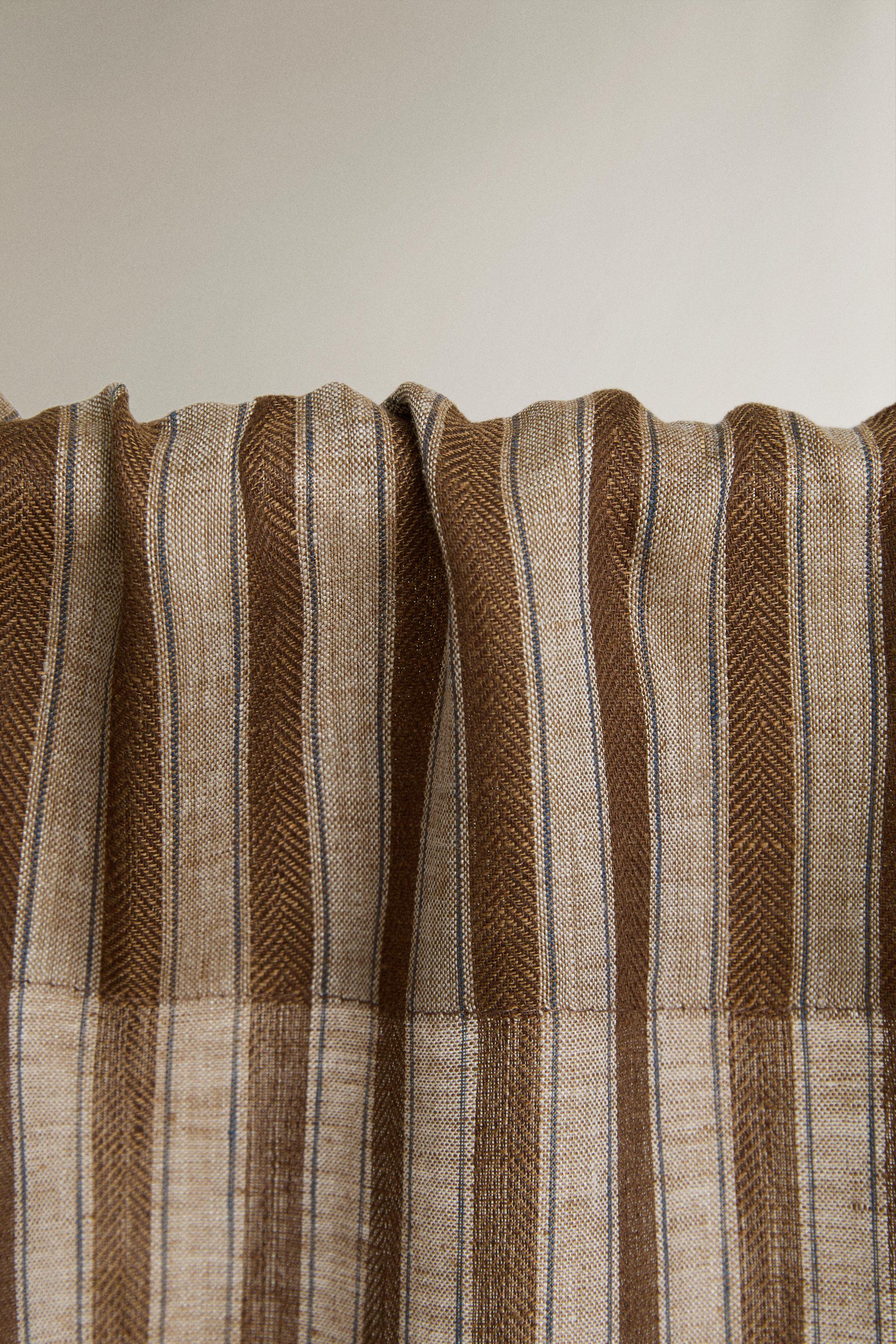 STRIPED LINEN CURTAIN