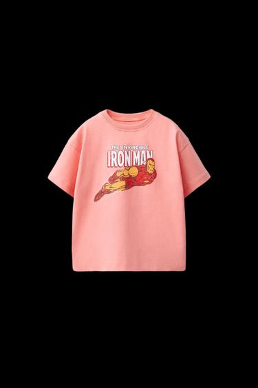 Zara THE AVENGERS IRON MAN © MARVEL T-SHIRT - Faded pink - Image 0